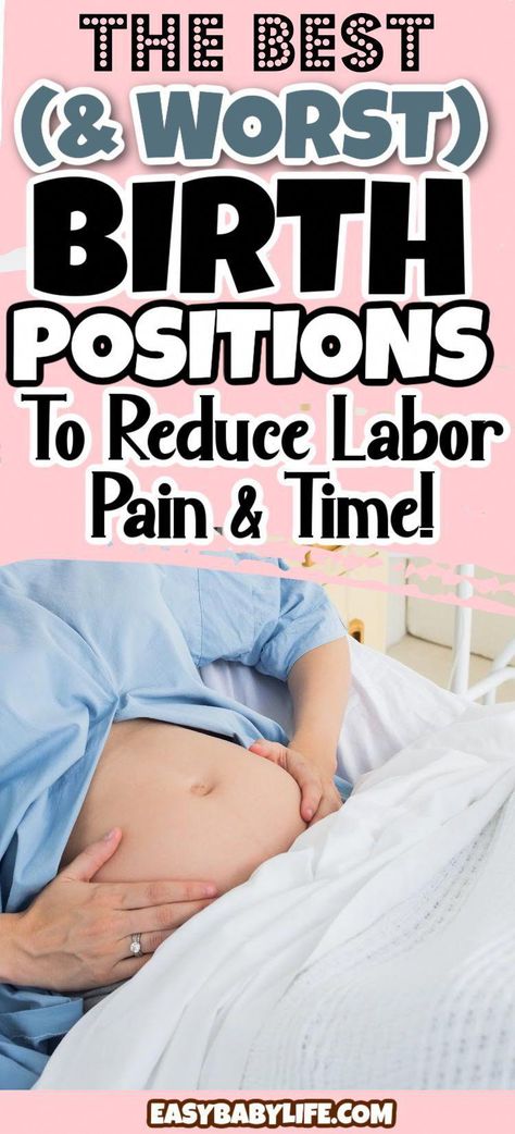 Learn the best birth positions to ease labor pain, prevent tearing, have a quicker labor and delivery, and for efficient pushing during all stages of labor. Birth Positions, Pregnancy Prep, Pregnancy Delivery, Labor Positions, Baby Weeks, Third Trimester Pregnancy, Pregnancy Facts, Active Labor, Pregnancy Checklist