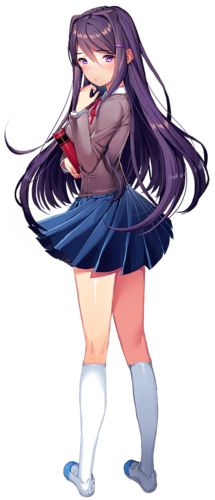 Yuri http://doki-doki-literature-club.wikia.com/wiki/Yuri Ddlc Sprites, Ddlc Yuri, Yuri Ddlc, Just Monika, Doki Doki Literature Club, Literature Club, Doki Doki, Purple Hair, To Draw