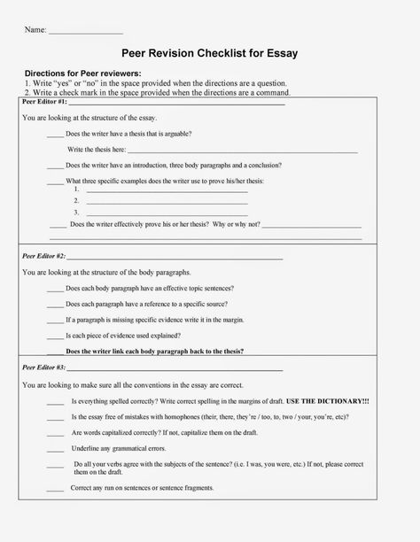 Paragraph Worksheets, 5th Grade Worksheets, Peer Editing, 5th Grade Writing, Citing Sources, The Writing Process, Body Paragraphs, Critical Essay, Peer Review