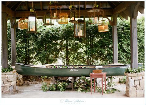 Canoe Cooler, Outdoor Drink Station, Old Edwards Inn, Highlands Wedding, Highland Wedding, Drink Station, Self Serve, Ideas Photography, Atlanta Wedding