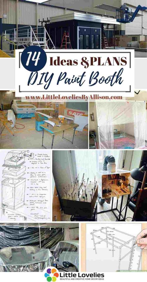 14 Explicit DIY Paint Booth Ideas You Can Build Easily Paint Booth Ideas, Diy Paint Booth How To Make, Diy Paint Spray Booth, Diy Spray Paint Booth, Spray Paint Room, Automotive Paint Booths, Portable Paint Booth, Spray Booth Diy, Diy Paint Booth