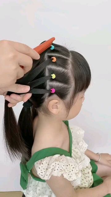 New Braid Hairstyles, Braid Hairstyles For Kids, Short Hair For Kids, Kids Short Hair Styles, Girly Hairstyles, Preschool Coloring Pages, Hair Tutorials Easy, Hair Tutorials For Medium Hair