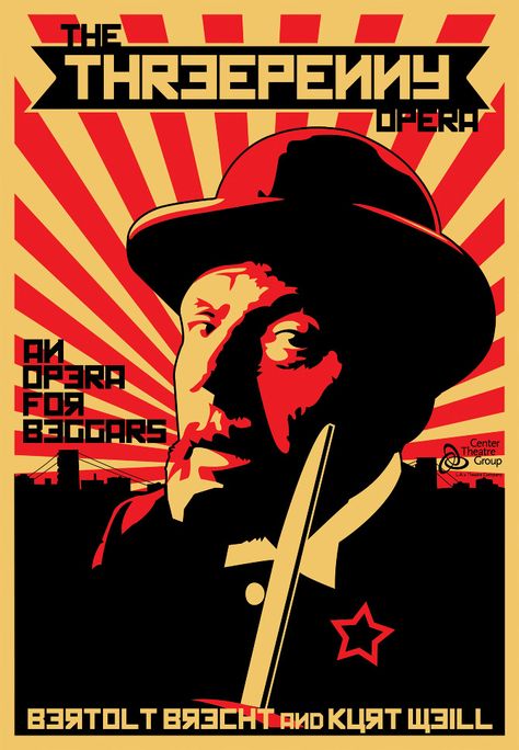 ThreePennyOpera Constructivist Poster, Russian Design, Russian Constructivism, Russian Avant Garde, Modern Art Movements, Institute Of Contemporary Art, Graphic Poster Art, Shepard Fairey, Theatre Poster