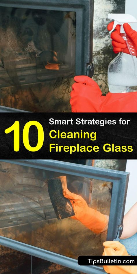 How To Clean Gas Fireplace Glass Doors, Cleaning Fireplace Glass Doors, How To Clean Fireplace Glass Doors, How To Clean Fireplace, Cleaning Fireplace, Fireplace Cleaner, Fireplace Cleaning, Fire Glass Fireplace, Diy Glass Cleaner