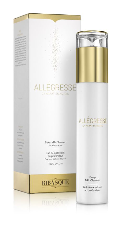 ALLEGRESSE 24K Gold Deep Milk Cleanser Loving this product Cosmetic Labels Design, Art Packaging, Medicine Packaging, Milk Packaging, Facial Gel, Cosmetic Labels, Milk Cleanser, Cosmetic Packaging Design, Makeup Package