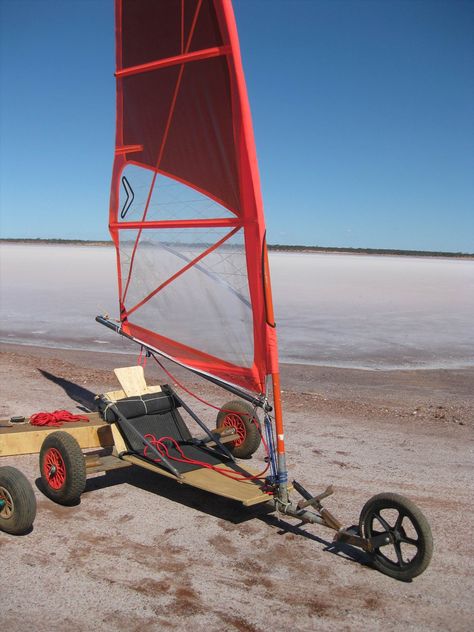 Land Yachting Kite Buggy, Land Sailing, Sailing Kayak, Wind Car, Land Yacht, Free Boat Plans, Canoe Boat, Tricycle Bike, Sand Surfing