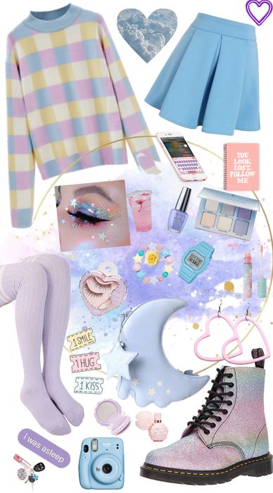 Unicorn Outfit Aesthetic, Unicorn Core Aesthetic Outfits, Pastel Space Aesthetic Outfit, Unicorn Aesthetic Outfit, Pastel Witch Aesthetic Outfit, Pastel Witch Outfit, Unicorn Outfit Women, Space Aesthetic Outfit, Pastel Outfit Ideas