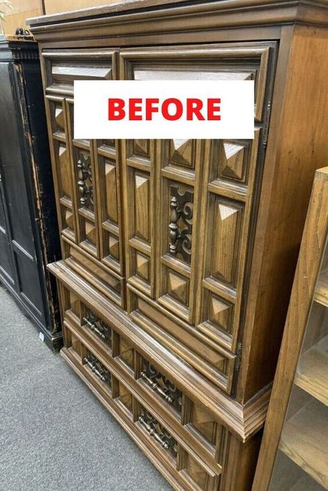 Renew Furniture Diy Ideas, Repurposed Armoire Ideas Diy Projects, Handmade Home Decor Ideas Crafts, Remade Furniture, Funky Diy, Fall Mailbox, Armoire Diy, Bar Stool Makeover, Chest Makeover