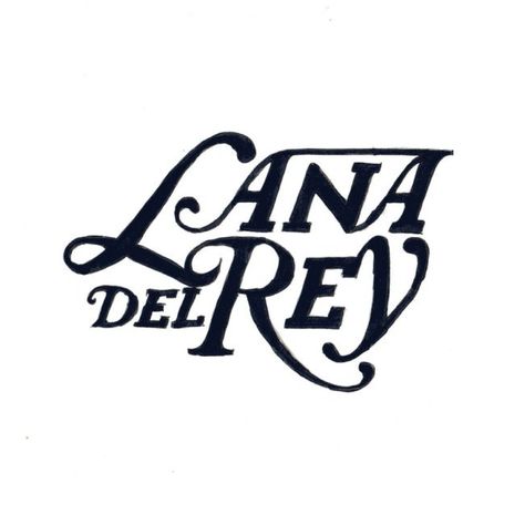 Lana Del Rey Logo Lana Del Rey Logo, Lana Del Rey Paradise, Lana Del Rey Art, White Clothing, Lust For Life, Lana Del Ray, Band Logos, Logo Fonts, Flip Book