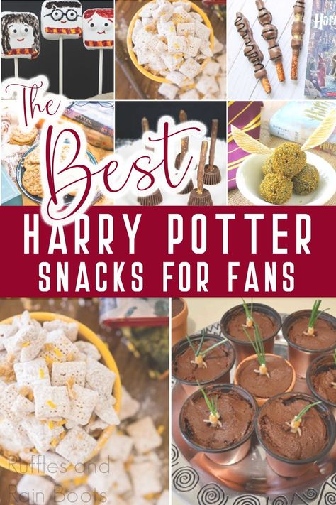 Harry Potter And The Sorcerers Stone Party Food, Harry Potter Appetizers Food Party Ideas, Healthy Harry Potter Snacks, Harry Potter Sorcerers Stone Food, Harry Potter Lunch Ideas, Harry Potter Snacks Ideas Movie Nights, Harry Potter Appetizers, Harry Potter Lunch, Harry Potter Themed Food