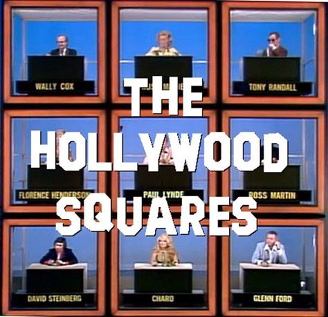 Hollywood Squares Game, 70s Game Show Aesthetic, Hollywood Game Night Games, Hollywood Squares, Tony Randall, 80s Board Games, Tv Nostalgia, 70s Board Games, Nostalgic Memories