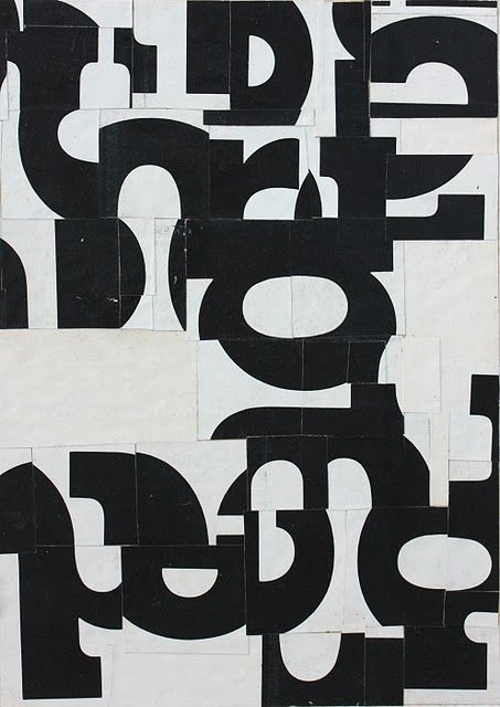 Cecil Touchon - Fusion Series #3354 - collage on paper - 7x5 inches - 2011 - black and white, typography, abstract Cecil Touchon, 타이포그래피 포스터 디자인, Collage Artists, Typography Art, Typography Inspiration, Design Graphique, Typography Poster, Graphic Poster, Graphic Design Inspiration