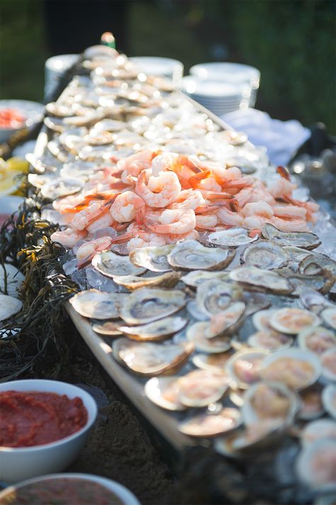 Seafood Bar, Seafood Party, Seafood Lasagna, Seafood Buffet, Bar None, Appetizers For A Crowd, Wedding Buffet, Raw Bars, Seafood Appetizers