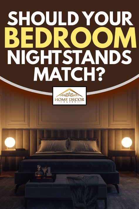 Should Your Bedroom Nightstands Match? - Home Decor Bliss Bedrooms With Different Nightstands, Matching Nightstands Bedroom, Unmatched Nightstands Bedroom Ideas, Non Matching Bedside Tables, Mismatched Nightstands Bedroom, Mix And Match Bedside Tables, Not Matching Nightstands, Unmatched Nightstands, Mismatched Lamps Bedroom