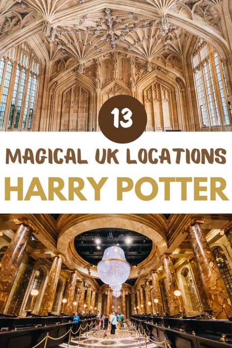 13 Magical Harry Potter Places to Visit in the UK Harry Potter Places To Visit, Harry Potter Things To Do In London, Harry Potter Uk Trip, Harry Potter England Travel, Harry Potter Spots In London, Scotland Harry Potter Sites, London Harry Potter, Harry Potter Places, Harry Potter London