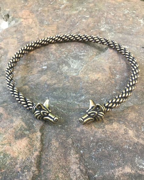 JTFOX Fox Torc Medium Braid Celtic Unicorn, Torc Necklace, Sterling Silver Dragonfly Necklace, Triquetra Necklace, Thistle Necklace, Claddagh Necklace, Trinity Necklace, Silver Dragonfly Necklace, Celtic Harp