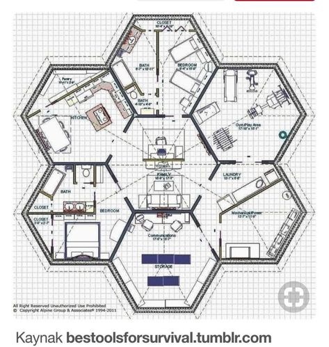 Diy Bunker, Underground Bunker Plans, Underground Survival Shelters, Above Ground Storm Shelters, Hexagon House, Storm Shelters, Round House Plans, Octagon House, Straw Bale House