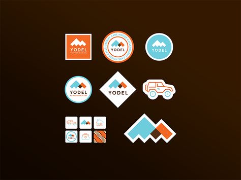 A set of promotional stickers for Yodel Health. Corporate Stickers, Promotional Stickers, Urgent Care, Branding Logo Design, Logo Icon, Edgar Allan, Graphic Design Studios, Denver Colorado, Logo Icons