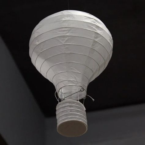 White Paper Air Balloon $7.01 bit.ly/3hCYQMU Paper Air Balloon, Hot Air Balloon Paper, Balloon Lanterns, Lantern Lampshade, Paper Lanterns Wedding, Lantern Decor Wedding, Paper Balloon, White Wedding Decorations, Chinese Paper