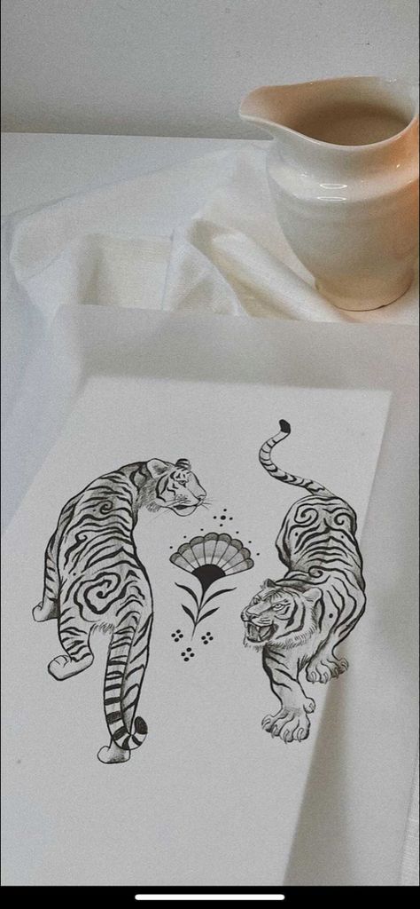 Alchemy Tattoo, Big Cat Tattoo, Ying Yang Tattoo, Tattoos Infinity, Yin Yang Tattoos, Tiger Tattoo Design, Tattoos Mandala, Gemini Tattoo, Inspiration Tattoo