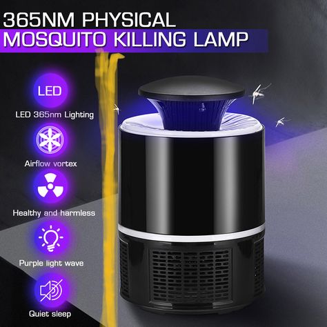 RYLAN Electronic LED Mosquito Killer Lamps USB Powered UV LED Light Super Trap Mosquito Killer Machine. Most Wished For in Bug Zappers. #shop #shopping #product Flying Bugs, Bug Trap, Electric Mosquito Killer, Kill Bugs, Kill Mosquitos, Mosquito Killer Lamp, Bug Zapper, Mosquito Killer, Light Wave