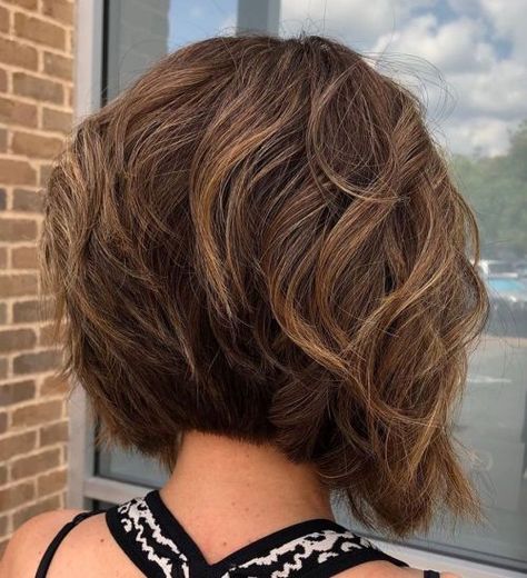 Short Angled Hair, Stacked Haircut, Short Stacked Bob, Angled Hair, Short Hair Back, Stacked Haircuts, Inverted Bob Hairstyles, Stacked Bob Hairstyles, Wavy Bob Haircuts