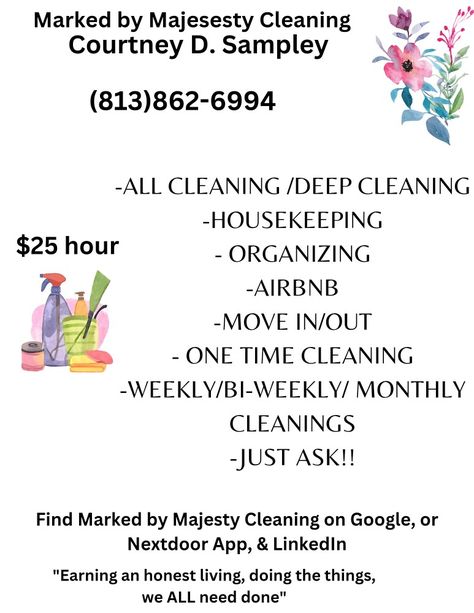 Cleaning Services Names Ideas, Cleaning Company Names, Cleaning Service Flyer Templates Free, How To Price Cleaning Services, Flyers For Cleaning Services, Nextdoor App, Cleaning Services Prices, Commercial Cleaning Services Prices, Cleaning Contracts