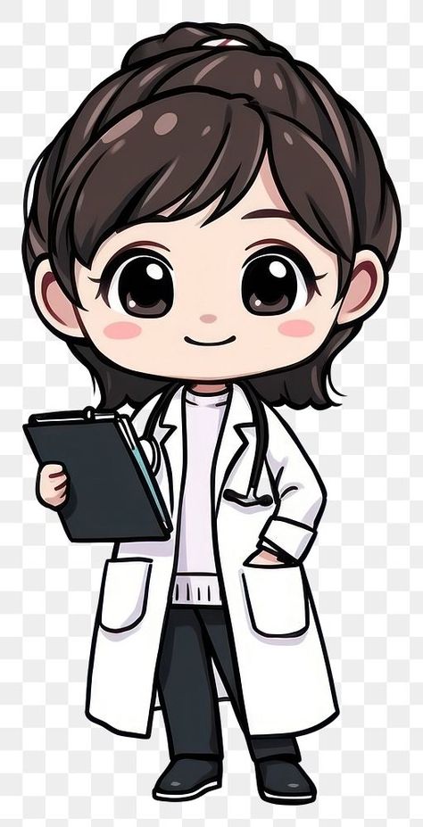 Doctor Drawing Cartoon, Lady Doctor Images, Doctor Drawing Medical, Female Cartoon Drawing, Female Doctor Drawing, Sketch Of Doctor, Doctor Art Drawings, Female Doctor Art, Doctors Drawing