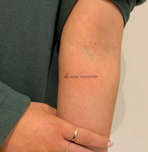 Love In The Moment Tattoo, Oh My Love Tattoo, More Of You Less Of Me Tattoo, Small Tattoos About Love, Light Of My Life Tattoo, I Will Always Love You Tattoo, Love Inspired Tattoos, Eternal Tattoo Word, Lead With Love Tattoo