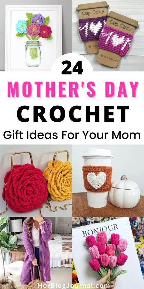 Mothers day crochet gift ideas Crochet Ideas For Mothers Day Gifts, Crochet Gift Ideas For Mum, Crochet Mothers Day Gift, Cute Things To Crochet For Mothers Day, Crochet Ideas For Mother's Day, Crochet Projects For Mom, Crochet Mothers Day Gifts Free Pattern, Crochet Projects For Mothers Day, Crochet Mom Gift