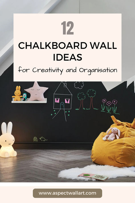 12 Chalkboard Wall Ideas for Creativity and Organisation Chalkboard Office Wall Ideas, Chalkboard Organization Ideas, Chalkboard Playroom Ideas, Magnetic Chalkboard Wall Playroom Ideas, Bedroom Chalkboard Ideas, Chalk Wall Ideas For Kids, Chalk Wall Playroom, Chalk Board Wall Ideas, Kids Chalkboard Wall Ideas