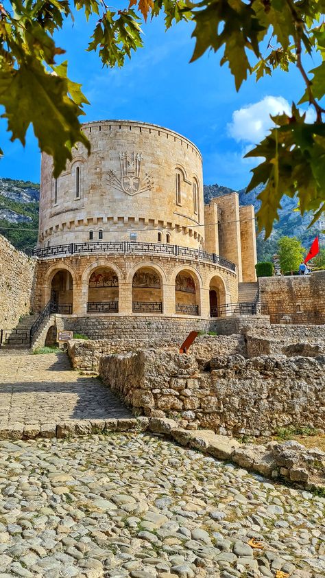 Kruja Albania, Kruje Albania, Travel Albania, Albania Travel, Albanian Culture, Balkan Peninsula, Building Aesthetic, Aesthetic Instagram Theme, European Summer