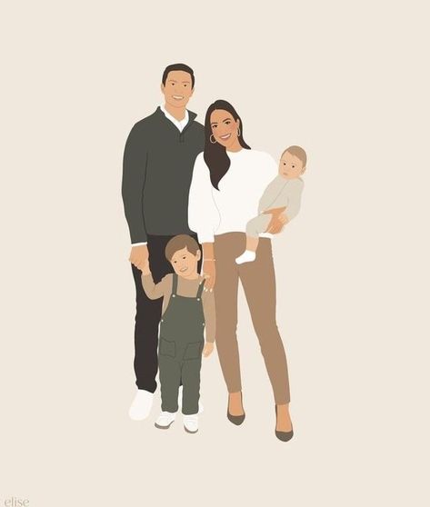 Custom Illustrated Family Portrait, Angel Baby Art, Illustrated Family Portrait, Mother Baby Photography, Digital Portrait Illustration, Baby Print Art, Custom Portrait Illustration, Children Sketch, Boy Illustration