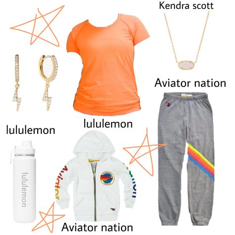 Orange Swiftly Tech, How To Style A Swiftly Tech, Preppy Dresses Winter, Swiftly Tech With Sweatpants, How To Style Swiftly Tech, White Swiftly Tech Outfit, Aviator Nation Fits, Swiftly Tech Outfit, Aviator Nation Outfit