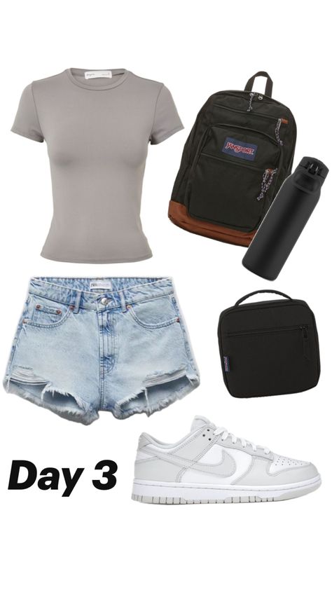 Outfit Inspo For Hot Weather, Outfits For School Hot Weather, Hot Day Outfit For School Summer, Hot Day Outfit, First Day Of School Fits, Dress Down Day, Summer School Outfits, Outfit Inspo Casual, Weekly Outfits