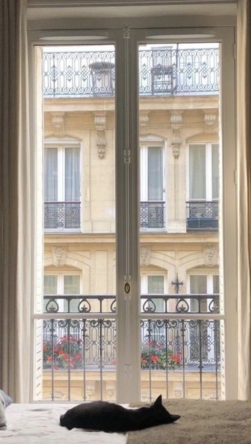 Cat In Paris, Parisian Windows, Paris Flat, French Apartment, Parisian Aesthetic, Day In Paris, Paris Home, Instagram Coffee, Coffee Dates