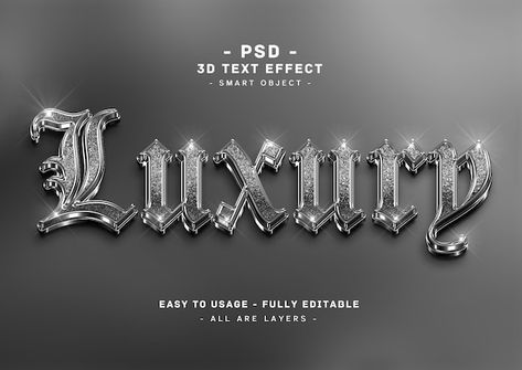 Canva Text Font, Canva Letters, Luxury Graphic Design, Diamond Graphic, Dog Logo Design, Optical Illusion Wallpaper, Luxury Font, Graphic Design Tutorials Learning, Glitter Text