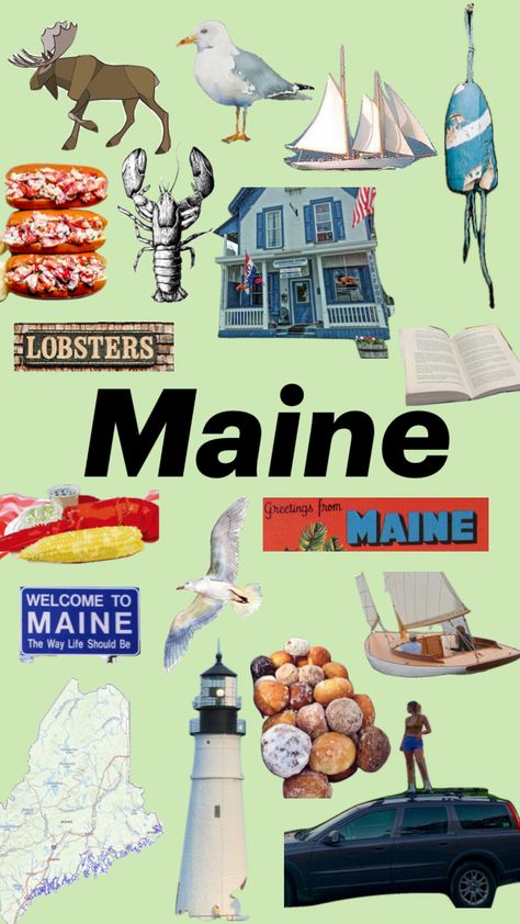 #maine Vintage Postcard Aesthetic, Postcard Aesthetic, Maine Aesthetic, Bangor Maine, Bangor, Future Life, Vintage Postcard, Junk Journals, Maine