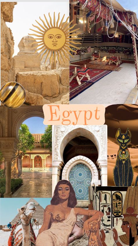 Egypt Mood Board, Egypt Collage, Egypt Moodboard, Egypt Beauty, Egypt Wallpaper, Egypt Country, Egypt Aesthetic, Travel Collage, Disney Princess Fashion