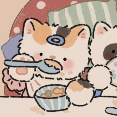 Duos Icons, Cat Couple, Cocoppa Wallpaper, Doodle Design, Cat Doodle, Cat Icon, Cute Anime Profile Pictures, Anime Cat, Cute Profile Pictures