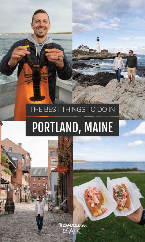 The BEST things to do in Portland, Maine (+ a two day itinerary option!) Maine Itinerary, Portland Itinerary, Maine Portland, Maine Food, Portland Maine Travel, Maine Road Trip, Things To Do In Portland, Portland Restaurants, Peaks Island