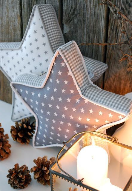 Diy Sy, Star Cushion, Bantal Sofa, Costura Diy, Sewing Pillows, Christmas Pillows, Creation Couture, Star Pillows, Christmas Sewing