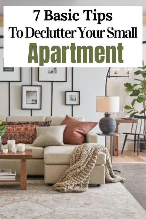 Apartment Decluttering Ideas, Declutter Small Apartment, Declutter Small House, How To Organize Small Apartment, How To Organize A Small Apartment, Downsizing To An Apartment, Declutter Apartment, Apartment Declutter, Organizing Small Apartments