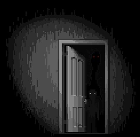 creepy pixel art - Google Search Creepy Pixel Art, Pixel Art Horror, Pixel Horror, Game Moodboard, Spooky Games, Happy Show, Scary Christmas, Creepy Houses, 3d Pixel