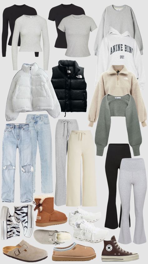 Capsule Wardrobe Teenage Girl, Winter Essentials Clothes Women, Teen Capsule Wardrobe, Stockholm Winter, York Outfits, New York Outfits, Color Combinations For Clothes, Winter Capsule, Rose Fashion