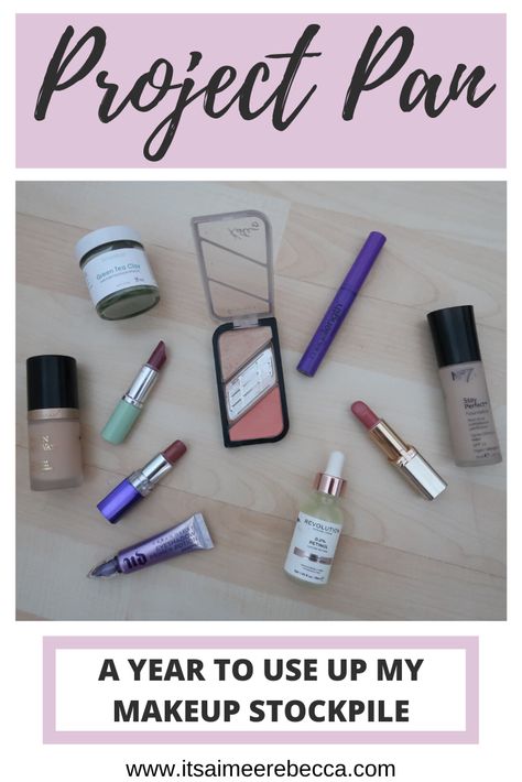 2020 project pan makeup challenge. A list for project pan and all the products I'm trying to use up and declutter. Project Pan Makeup Challenge, Project Pan Makeup, Pan Makeup, Urban Decay Primer, Makeup Challenge, Makeup Challenges, Cosmetic Sets, Best Lipsticks, Night Serum