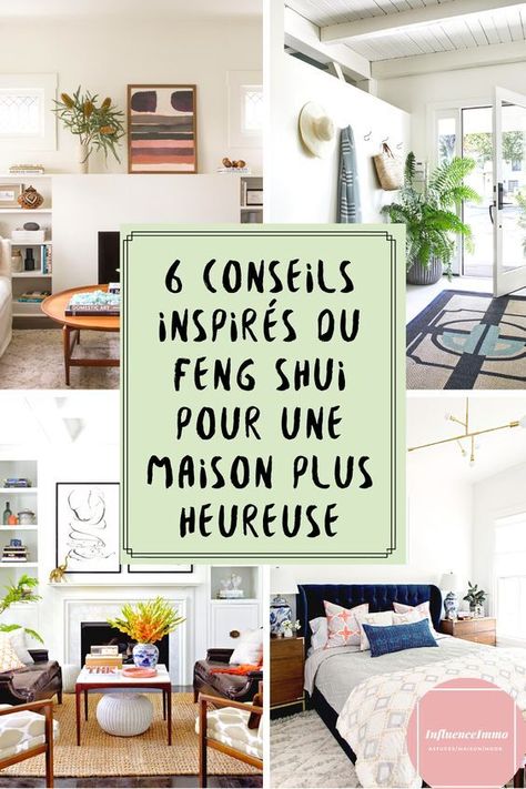 Le feng Shui encourage l’équilibre et l’harmonie dans vos espaces intérieurs. Apprenez à obtenir une énergie positive dans les salons, les entrées, les chambres et plus encore avec ces conseils feng shui. #influenceimmo #deco #decoration #ideedeco #homedecor Salon Feng Shui, Couleur Feng Shui, Feng Shui Bedroom, Deco Salon, Home Staging, Feng Shui, Decor Inspiration, Zen, Home Sweet Home