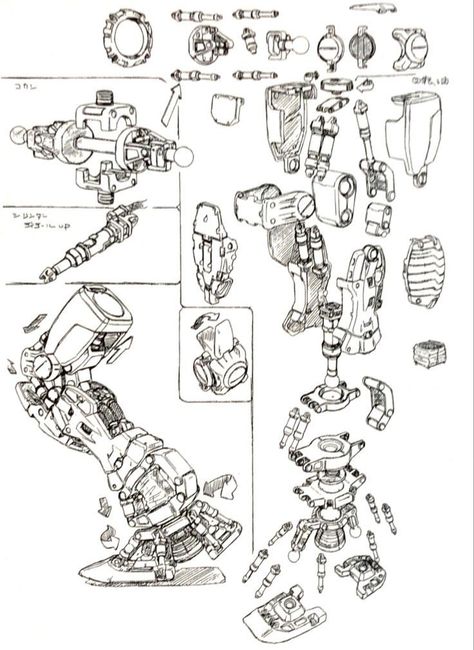 How To Draw Mecha, Mecha Art Illustrations, Mecha Sketch, Mech Drawing, Robot Mechanics, Robot Design Sketch, Robot Sketch, Mecha Art, Perfect Grade