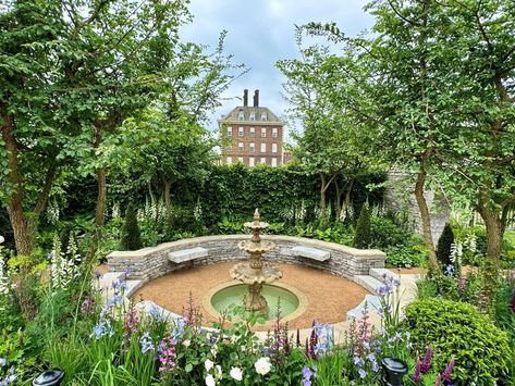 Chelsea Flower Show garden inspired by new Bridgerton series will relocate to Cambridge - Cambridgeshire Live Bridgerton Garden, Garden Water Feature, Regency Romance, Mediterranean Garden, Beauty Box Subscriptions, Chelsea Flower, Chelsea Flower Show, Garden Inspired, Garden Structures