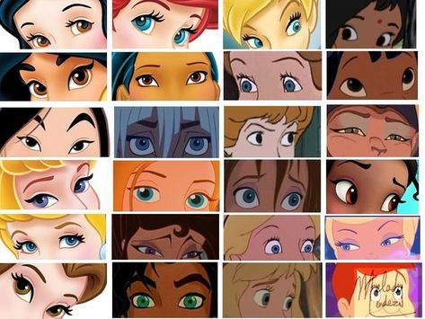 Girl Eyes, Disney Princesses, We Heart It, Lost, Disney, Blue